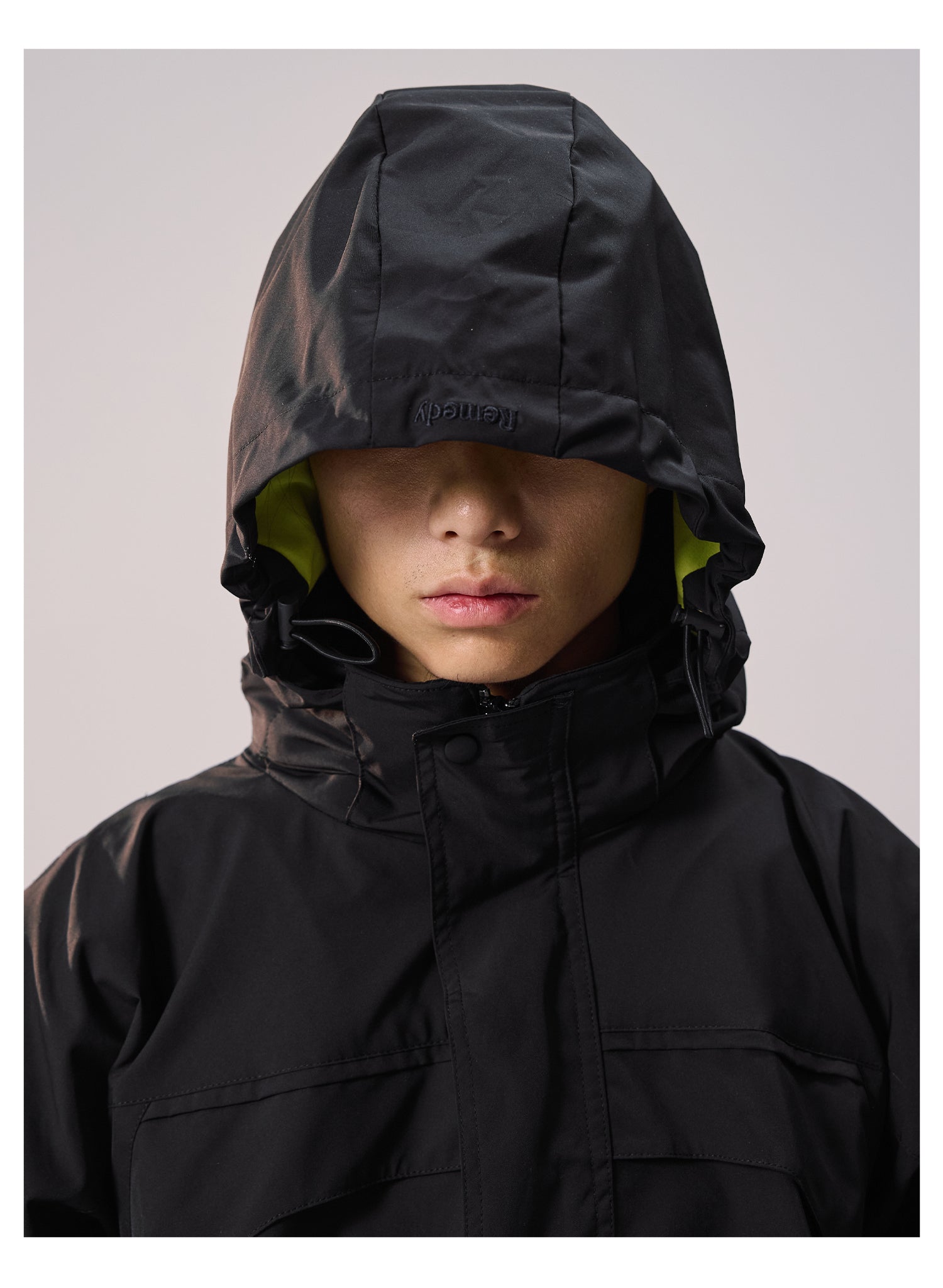 Remedy Backpack Design Hooded Windbreaker Jacket