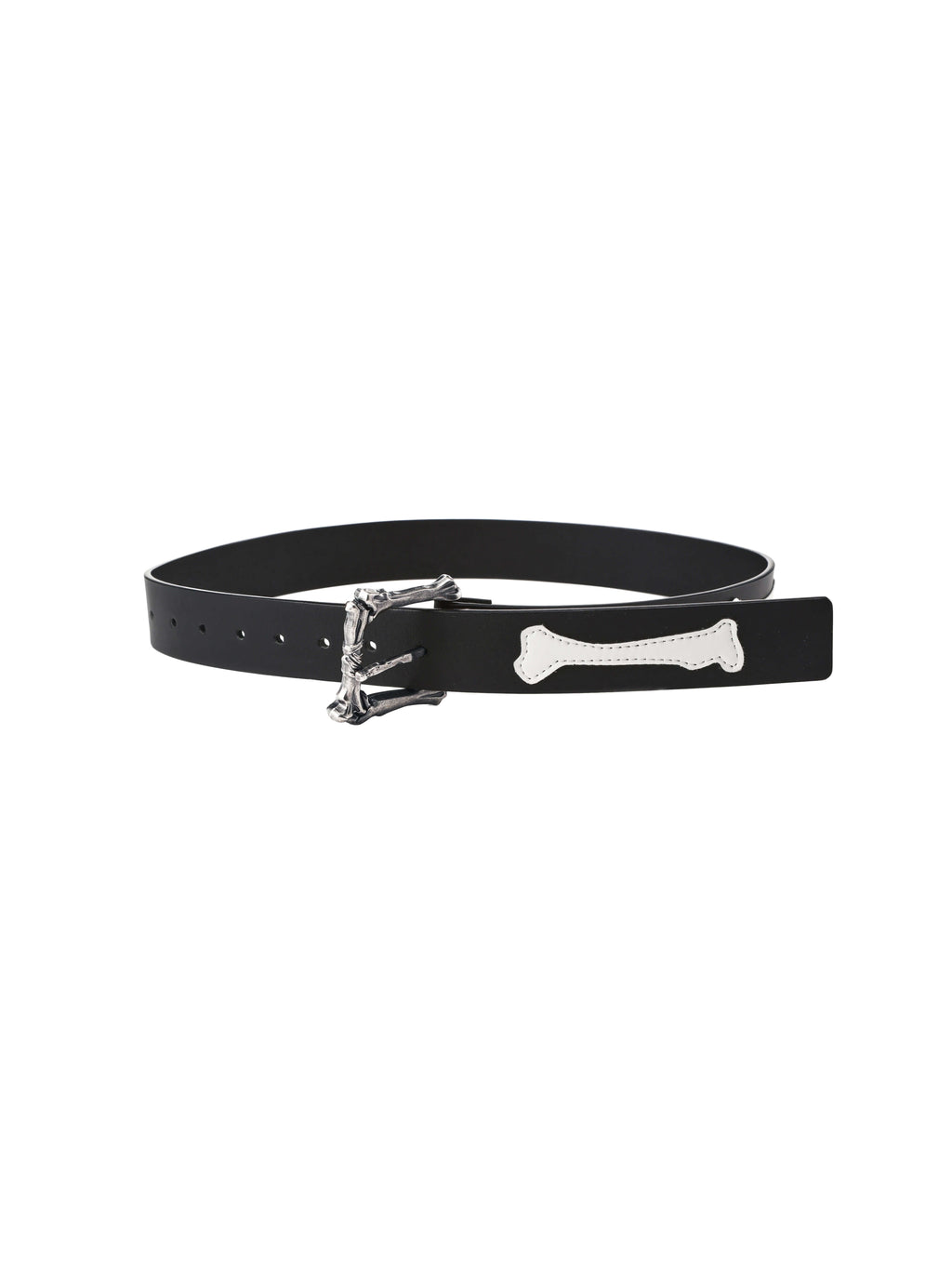 LIBERAFIT Bone Buckle Bone Patch Cowhide Belt