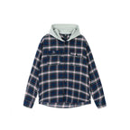 Achock Plaid Hooded Long Sleeved Shirt