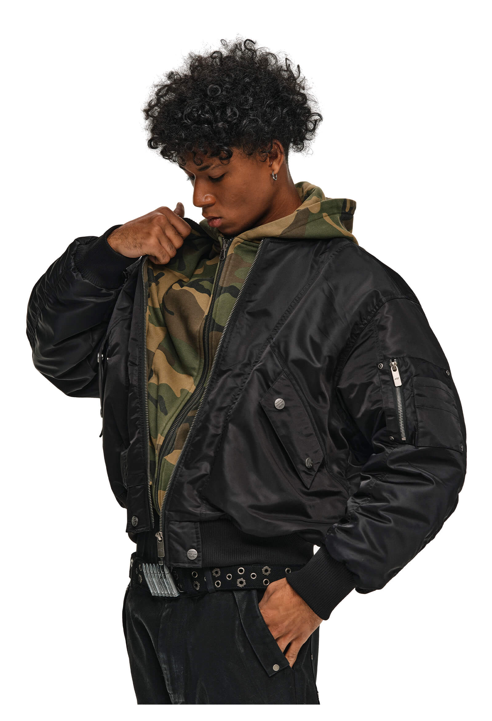 ANTIDOTE Reversible Camouflage MA-1 Bomber Jacket