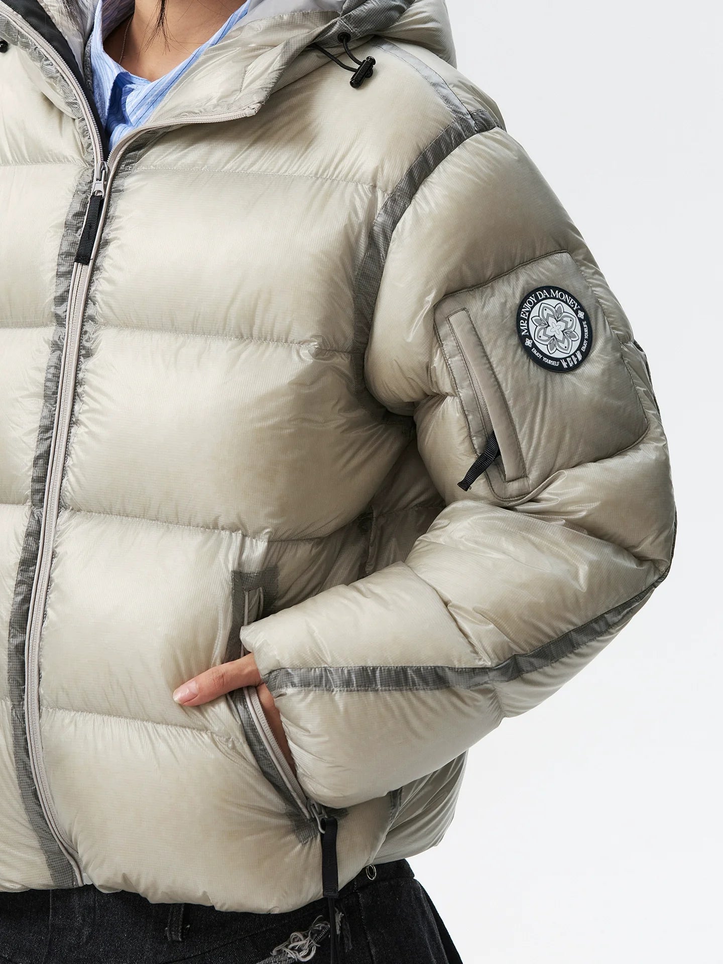 MEDM Hooded Sheer Down Jacket
