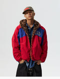 MEDM Reversible Leopard Fur Hooded Track Jacket