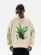Harsh and Cruel Punk Head Knit Sweater