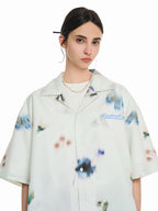 Harsh and Cruel Floral Oil Painting Cuban Shirt