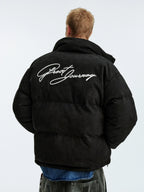 MEDM Suede 3D Embroidered Down Jacket