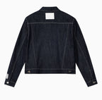 MEDM Embroidered Raw Denim Jacket
