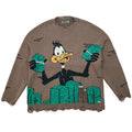 EMPTY REFERENCE Duck Cartoon Knit Sweater