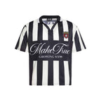 F3F Select Striped Polo Collar Short Sleeve Soccer Jersey