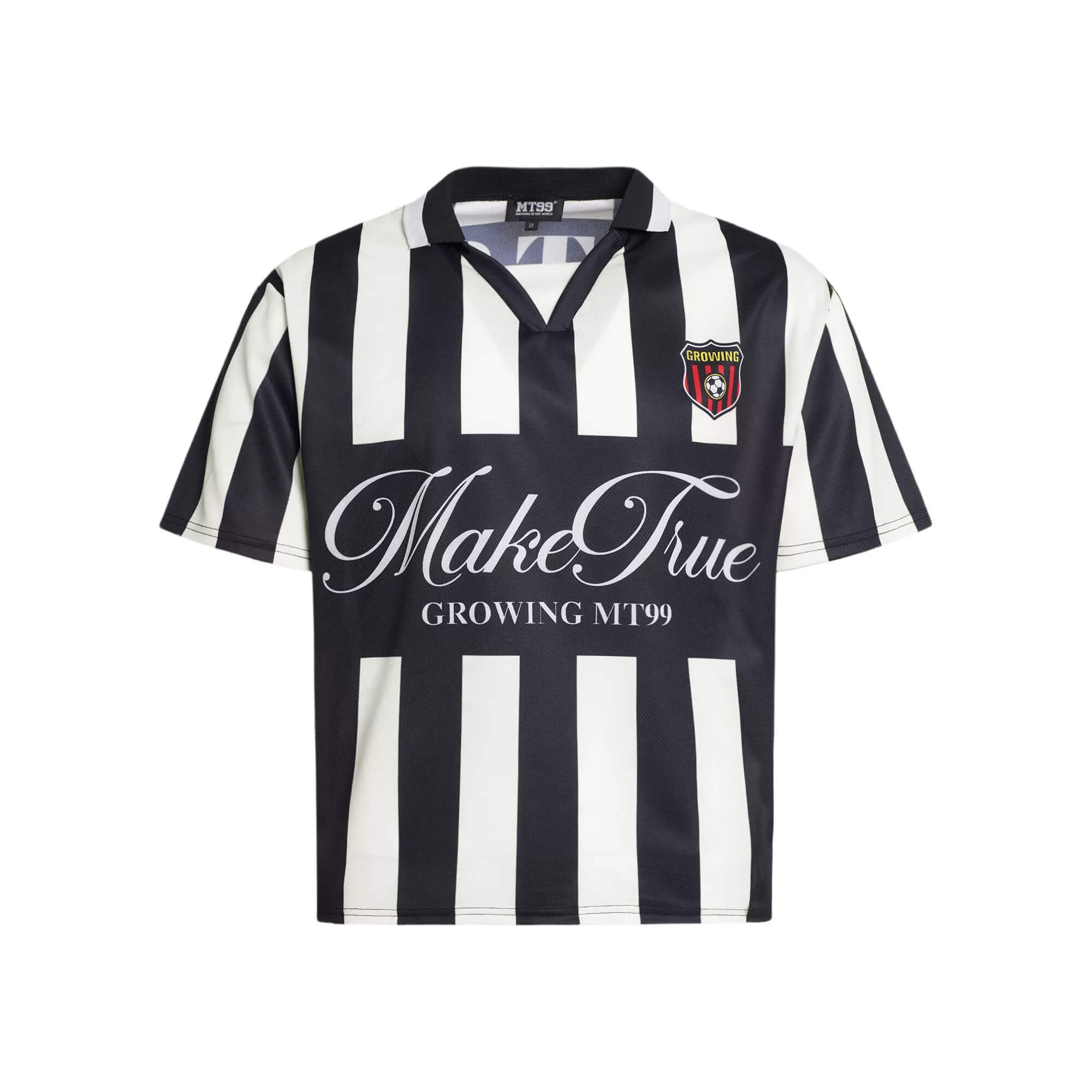 F3F Select Striped Polo Collar Short Sleeve Soccer Jersey