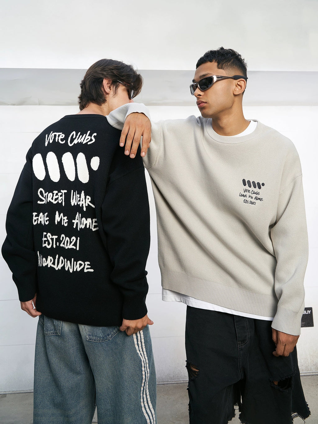 VOTE VVVVOTE Hand Painted Knit Sweater