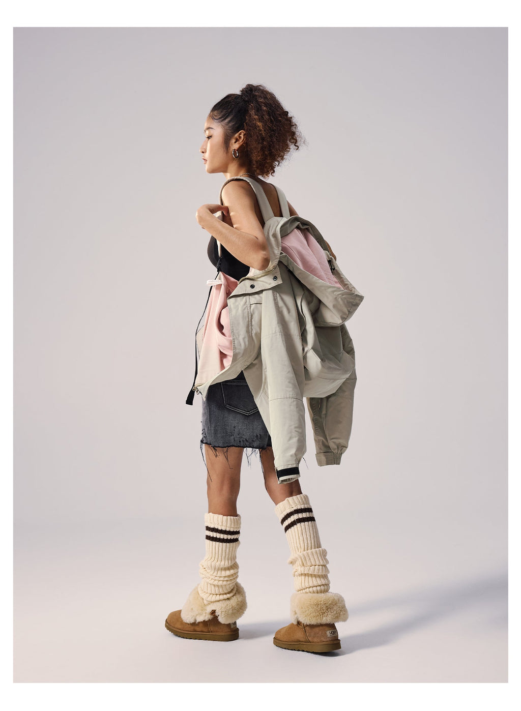 Remedy Backpack Design Hooded Windbreaker Jacket