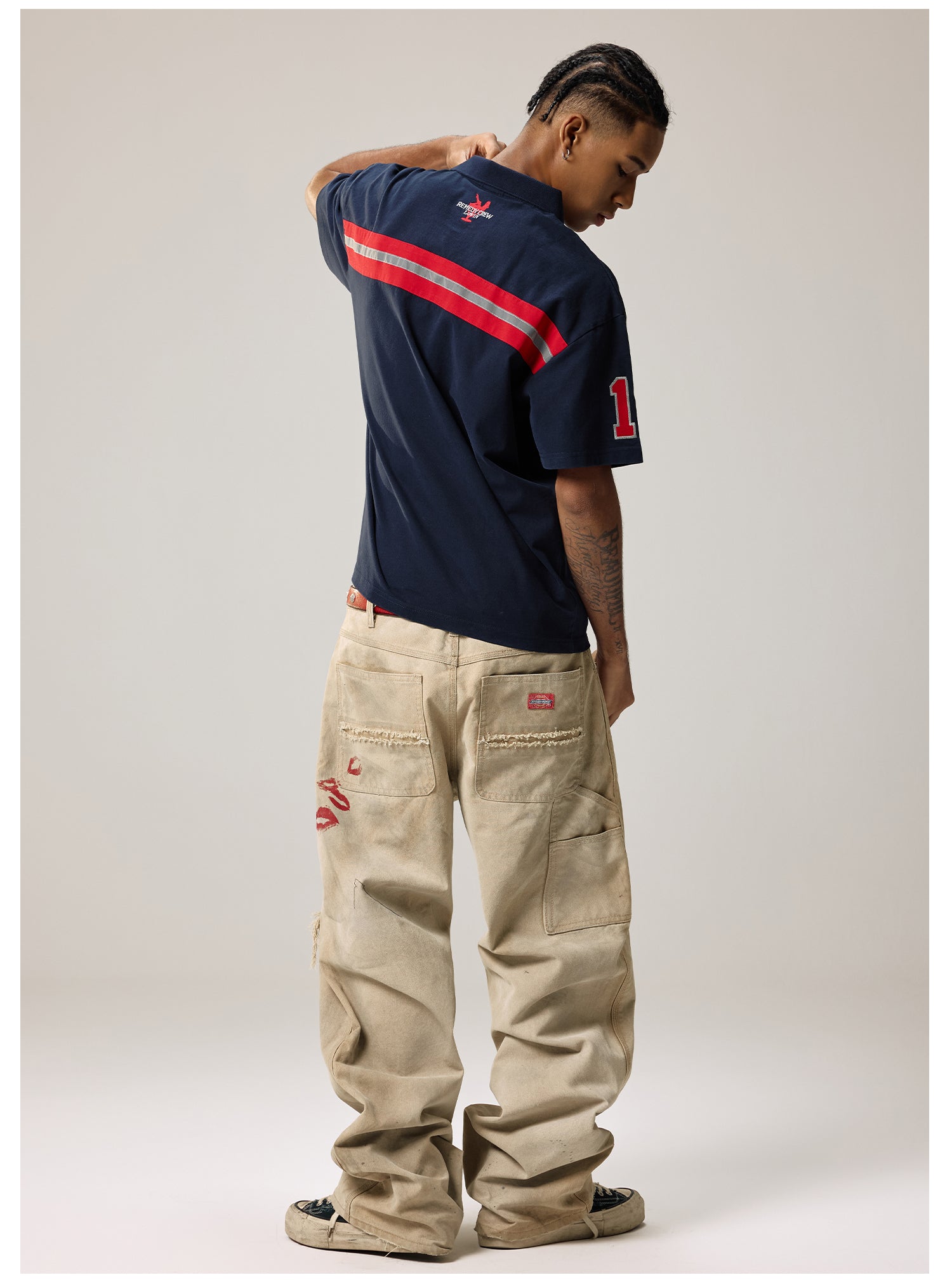 Remedy Cocktail Glass Girl Embroidery Polo Shirt