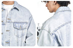 F3F Select Heavily Washed Light Blue Denim Jacket