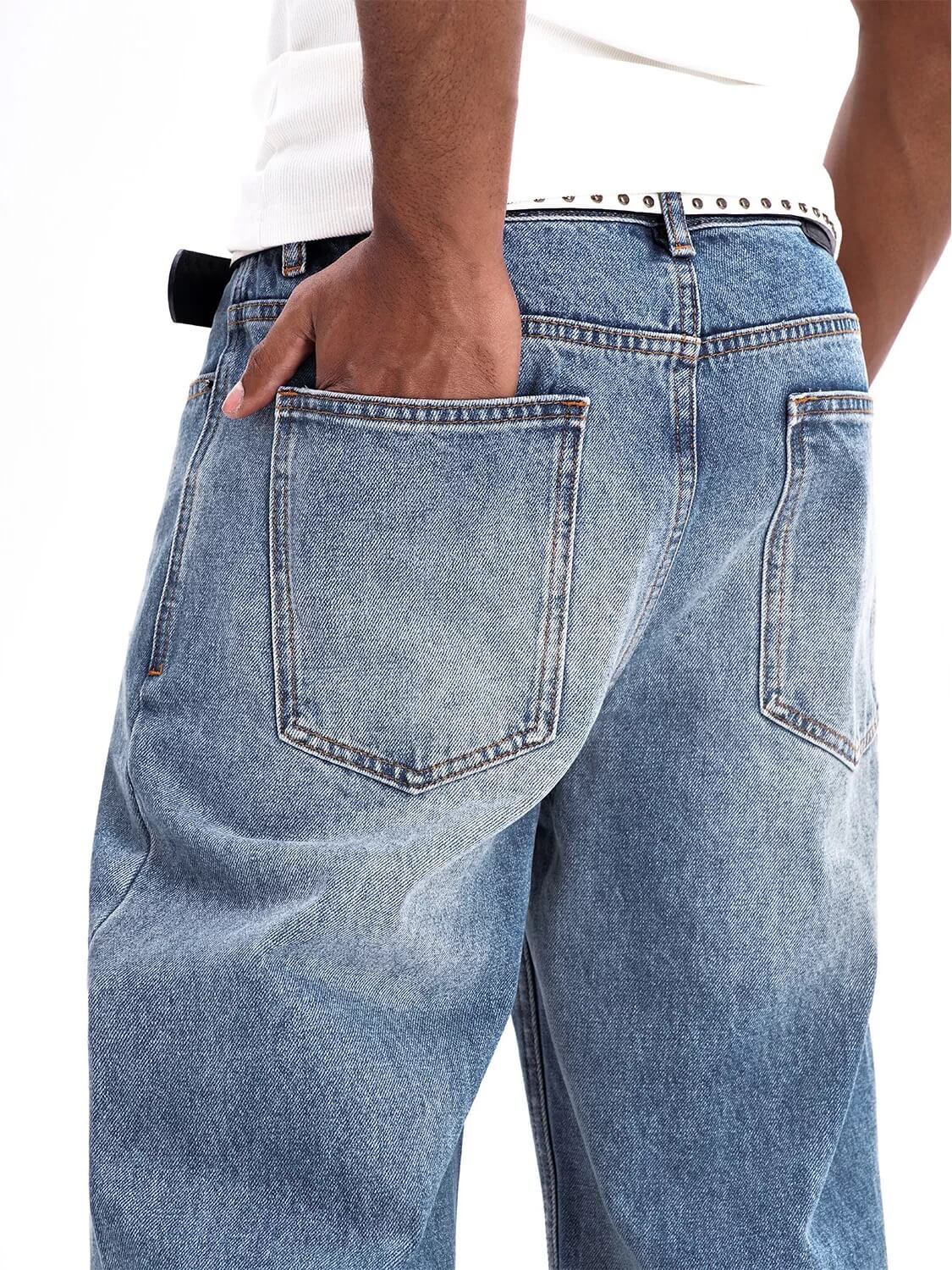 F3F Select Washed High Waisted Baggy Jeans