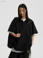 JHYQ Beaded Embroidery Short Sleeved Polo