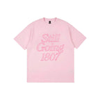 1807 Still Going Print Rhinestone Short Sleeve Tee