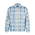 Small Town Kid Cross Logo Original Plaid Full-Print Long Sleeve Shirt