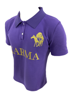 KARMANISTIC Embroidered and Printed Short Polo Shirt