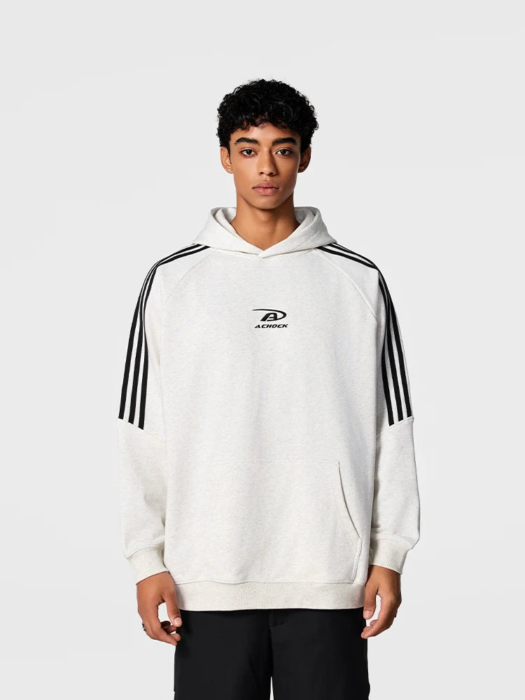 Achock Bar Striped Logo Hoodie