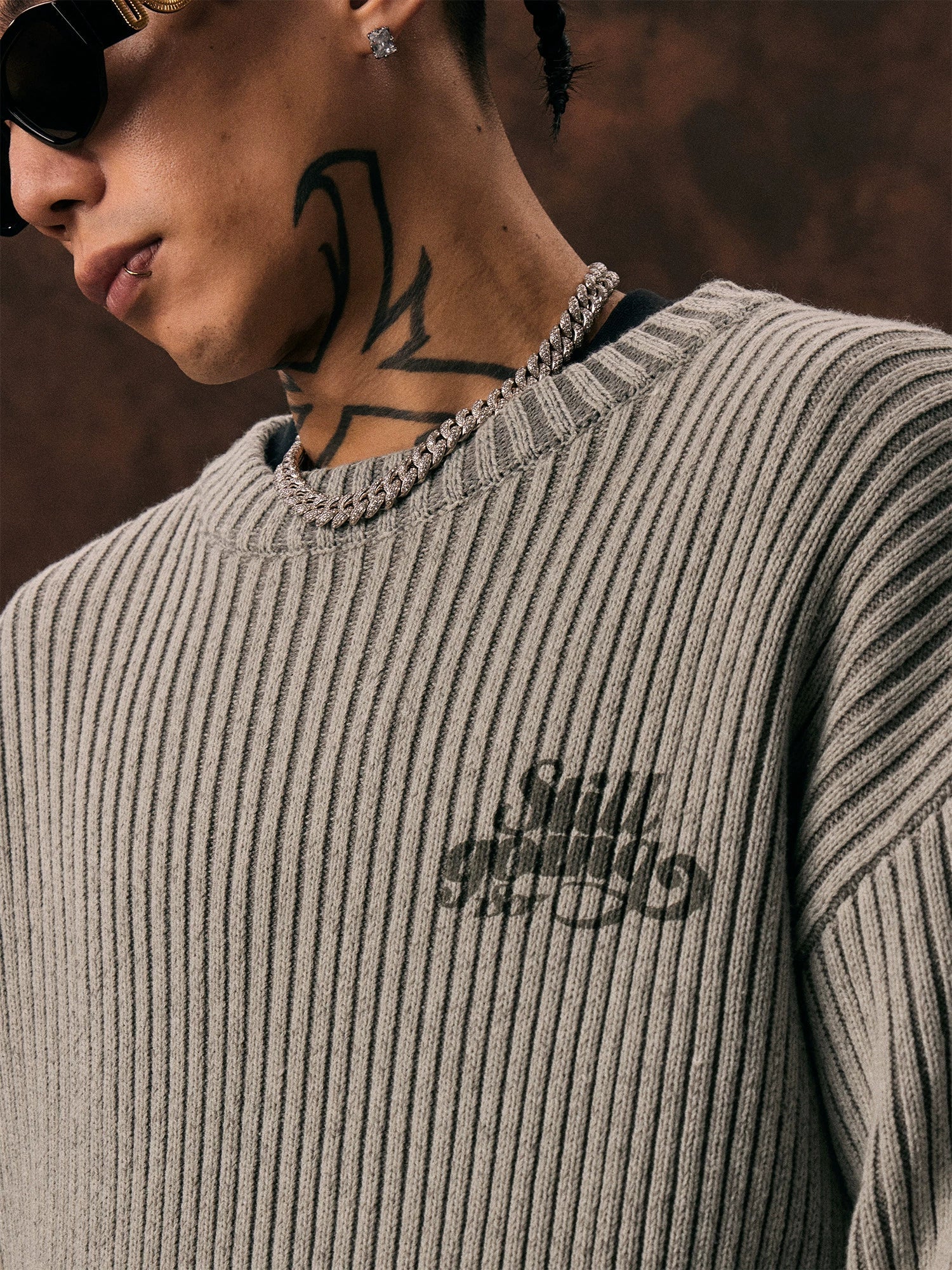 1807 Pit Stripe Vintage Knit Sweater
