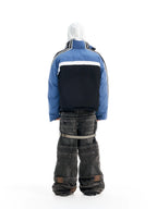 BLIND NO PLAN Reversible Sports Puffer Jacket