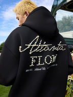 Harsh and Cruel Signature Pearl Embroidered Zip Up Hoodie