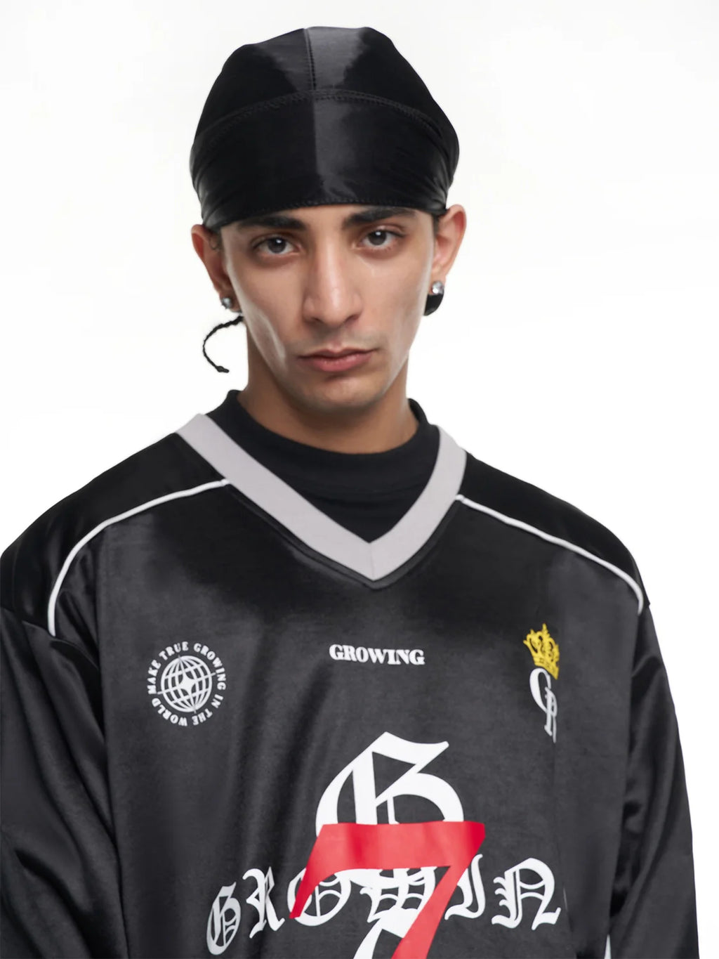F3F Select Number 7 Crown Badge Long Sleeve Hockey Jersey