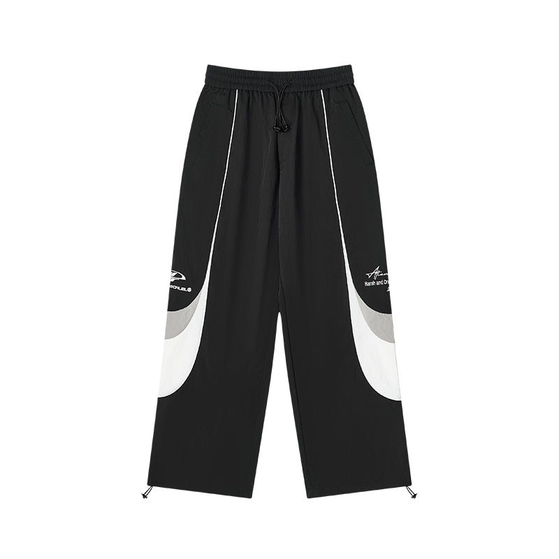 Harsh and Cruel Contrast Color Stitching Logo Track Pants