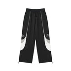 Harsh and Cruel Contrast Color Stitching Logo Track Pants