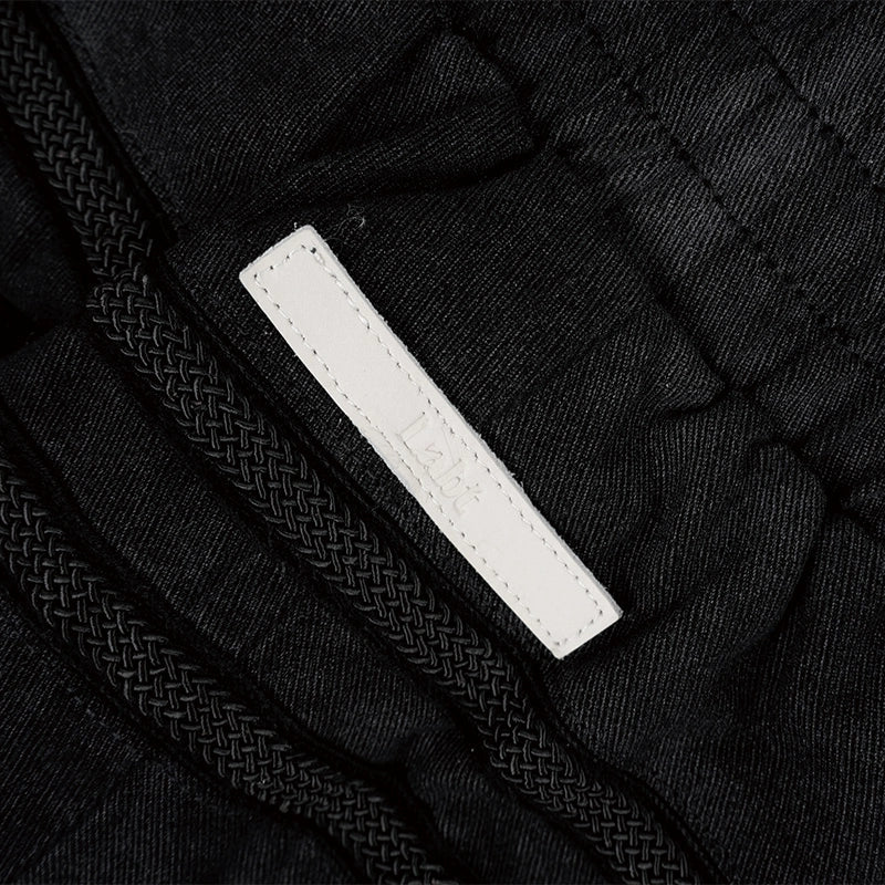 Labt Curved Design Washed Shorts
