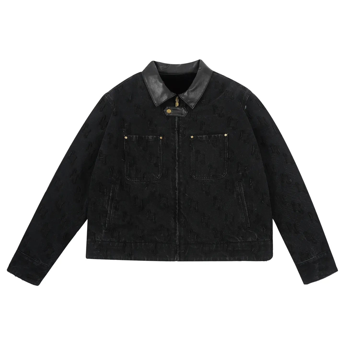 Labt Customized Jacquard Washed Denim Work Jacket