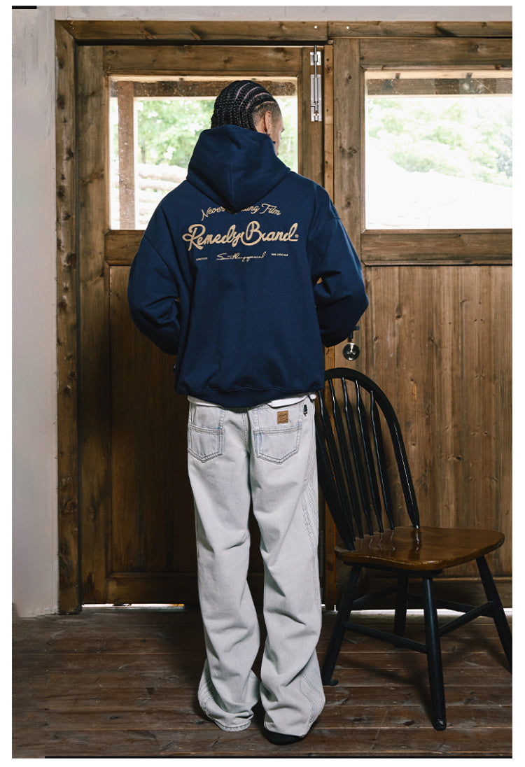 Remedy Metal Wax Seal Chain Embroidered Hoodie