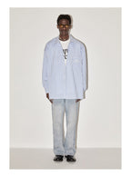 EMPTY REFERENCE Stripes Structured Long Sleeved Shirt