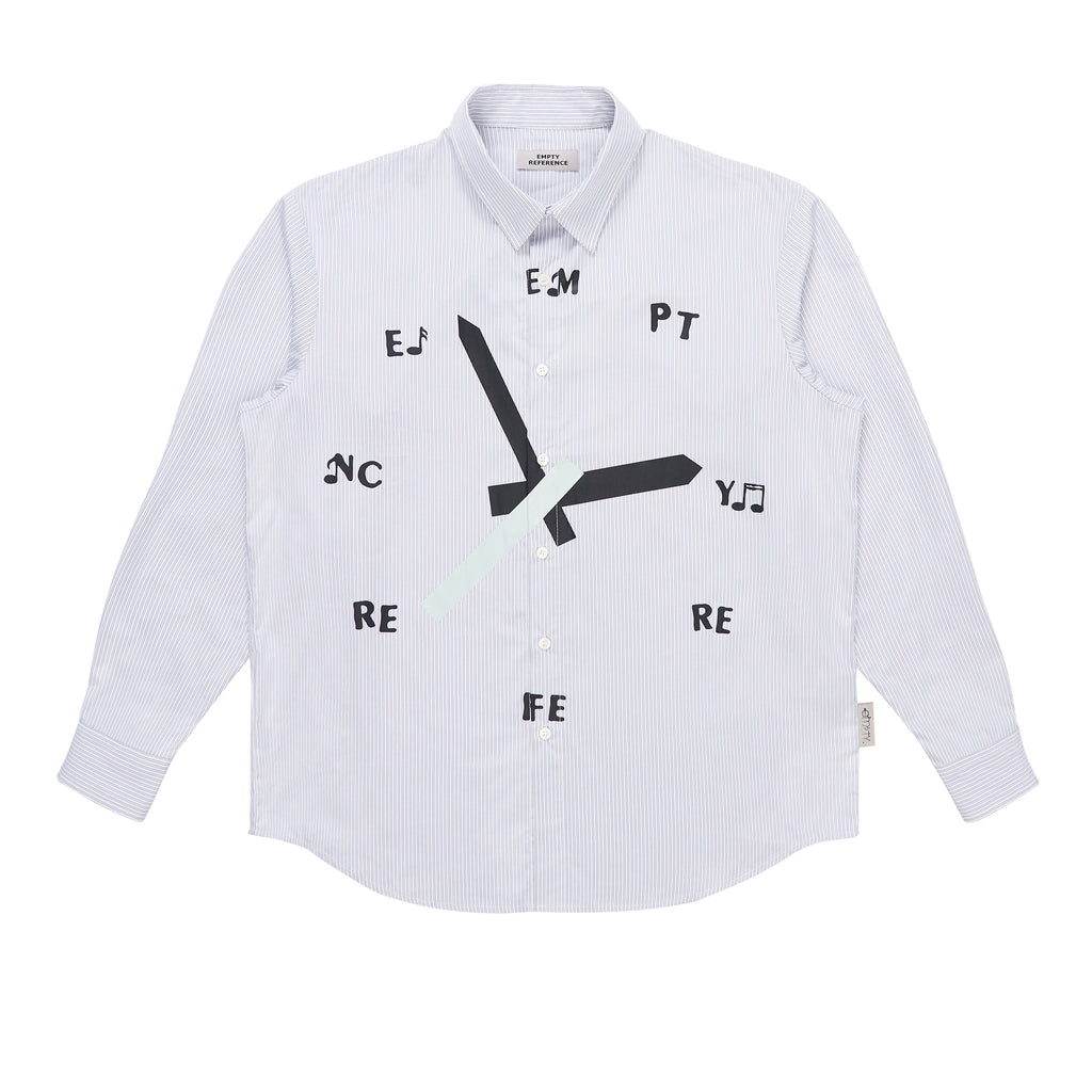 EMPTY REFERENCE Striped Clock Long Sleeve Shirt