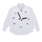 EMPTY REFERENCE Striped Clock Long Sleeve Shirt