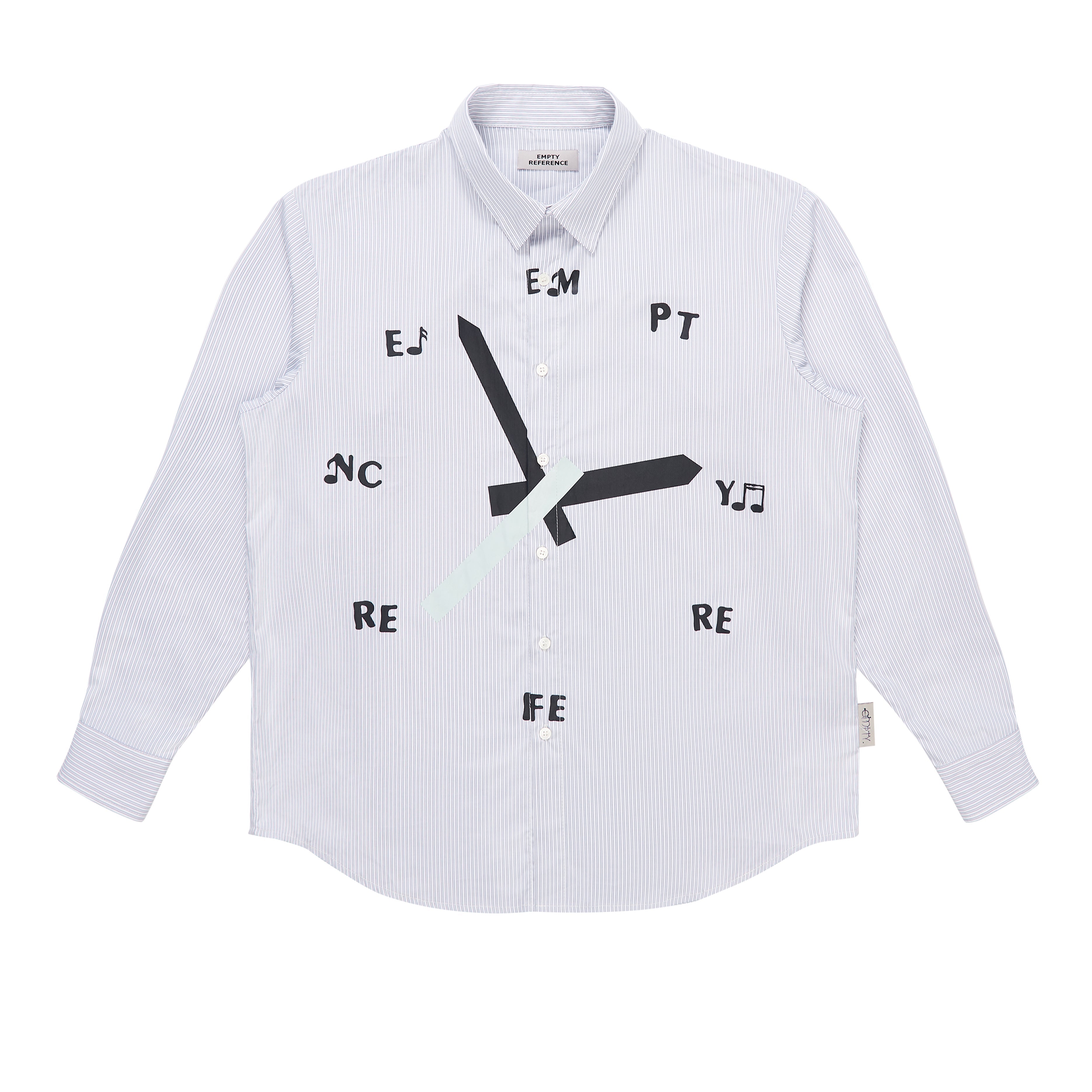 EMPTY REFERENCE Striped Clock Long Sleeve Shirt