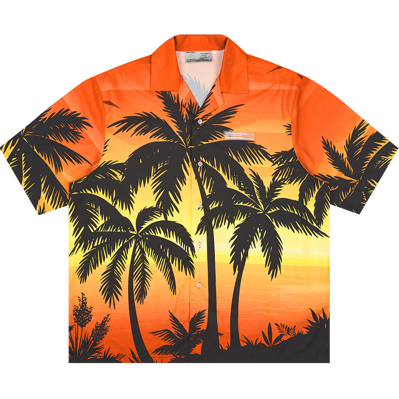Harsh and Cruel Hawaiian Sunset Cuban Shirt