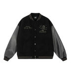 Achock Goddess Embroidery Varsity Jacket