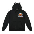 MEDM Angel & Devil Horns Zip-Up Hoodie