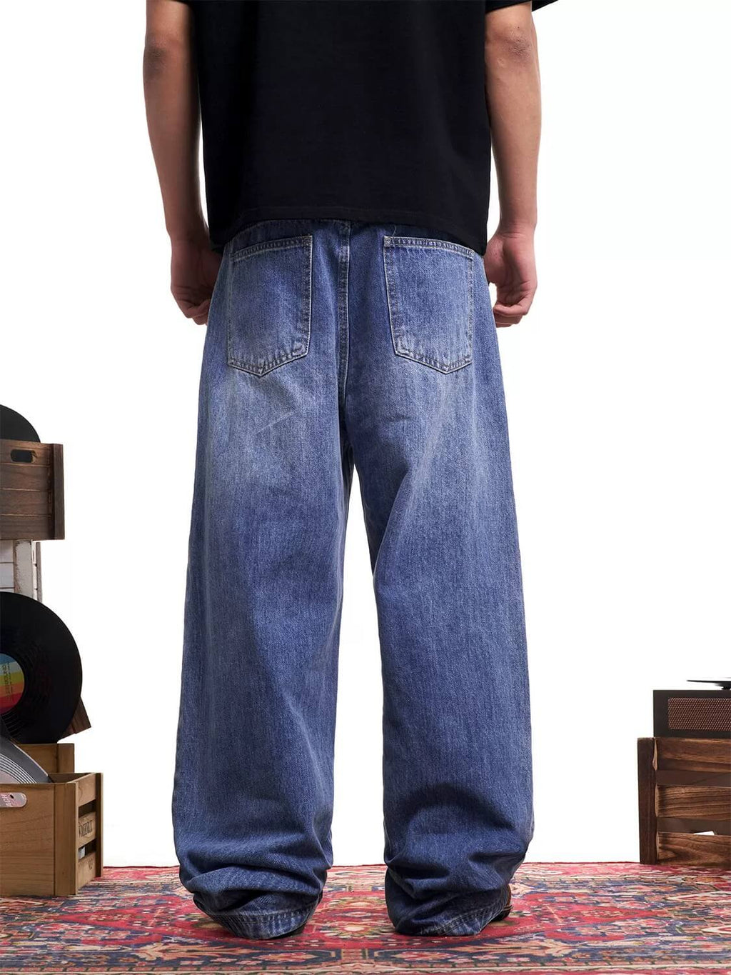 F3F Select Classic Wash Baggy Jeans