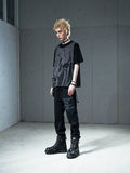 VENTUREK Double Layer Multi Zipper Destroyed Tee