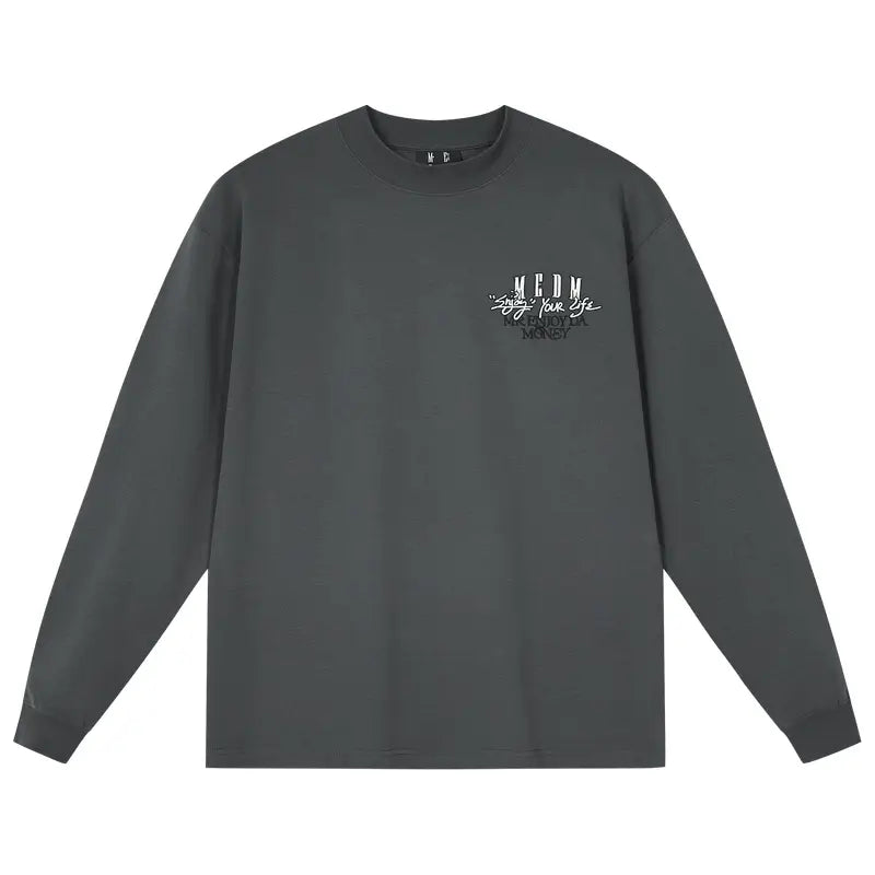 MEDM Warm Fleece Basic Long Sleeve Tee