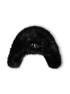 KARMANISTIC Metal Logo Fur Earflap Beanie