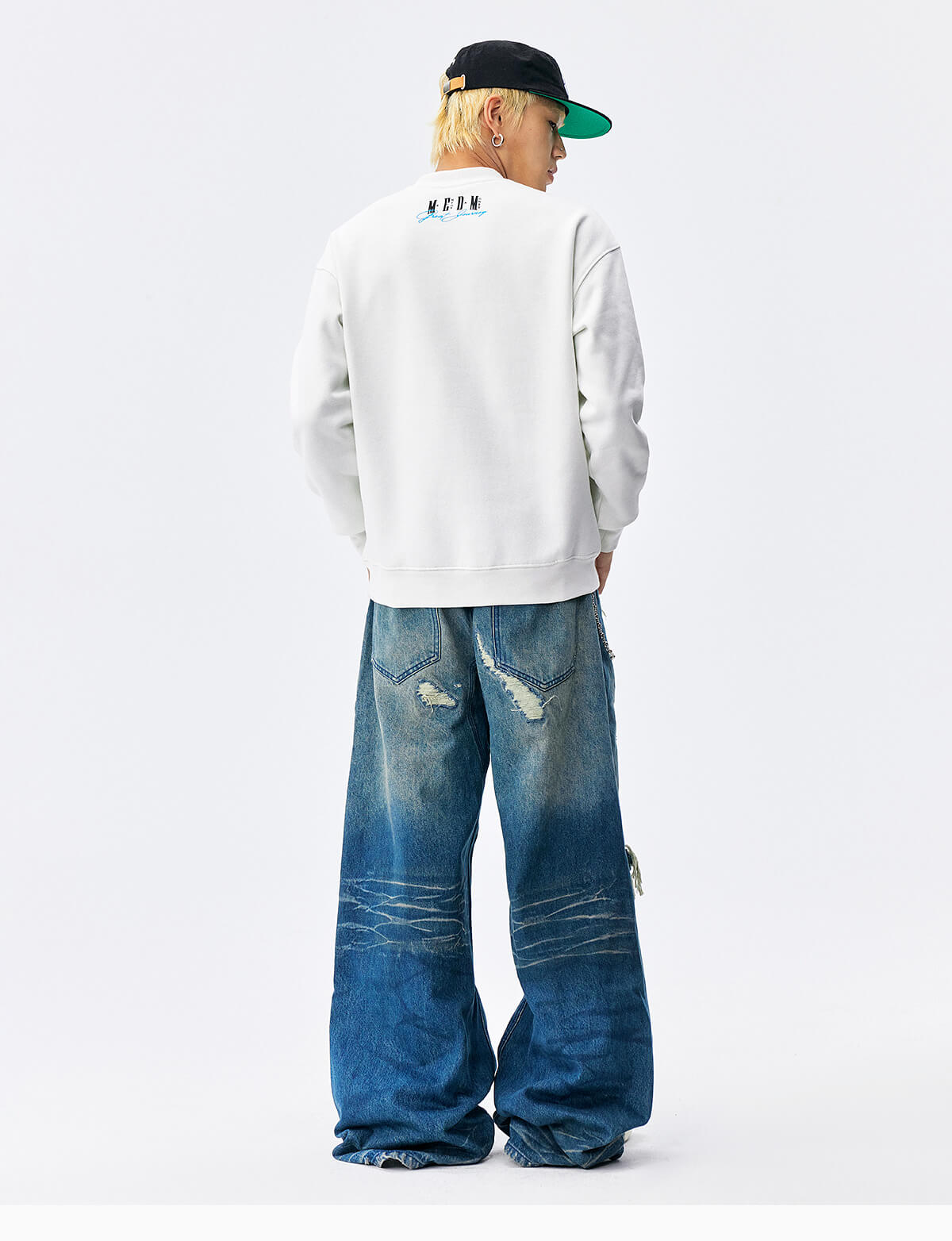 MEDM Big Logo Print Sweatshirt