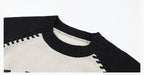 MEDM Color-Blocked Raglan Sleeve Knit Sweater