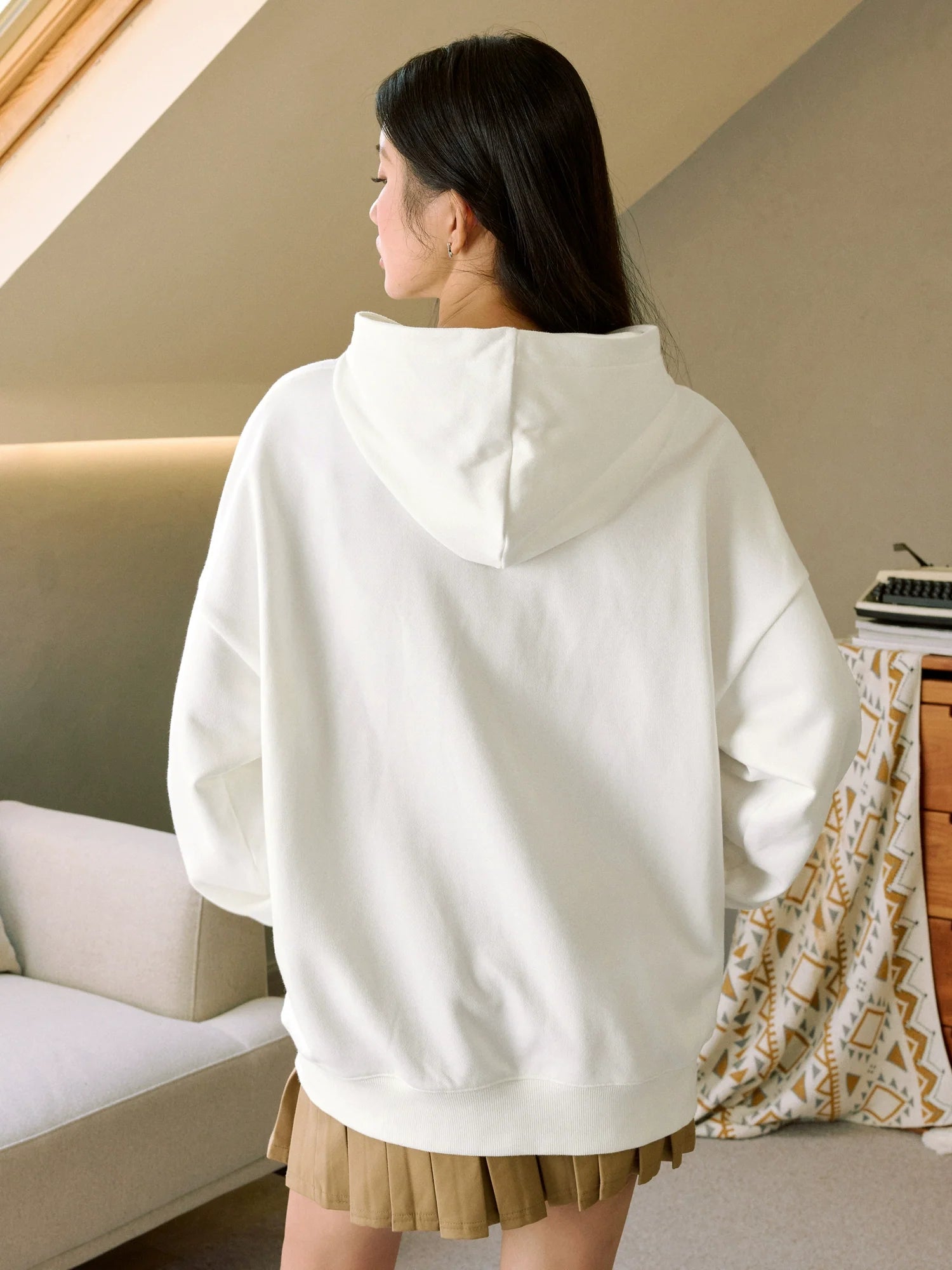 MEDM Rhinestone Star & Logo Hoodie