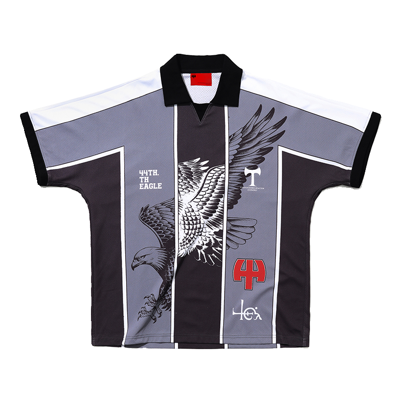 4TRA Contrast Color Printed Soccer Jersey Polo