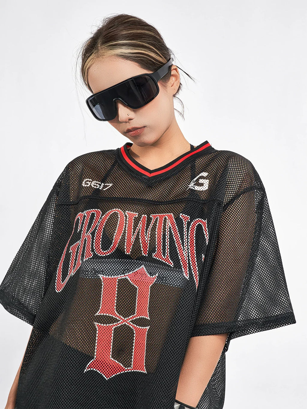 F3F Select 8 Letter Print Mesh Hockey Jersey