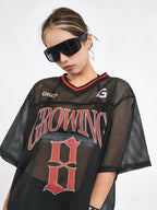 F3F Select 8 Letter Print Mesh Hockey Jersey
