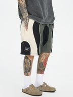 F2CE Stitching Contrast Color Nylon Basketball Shorts